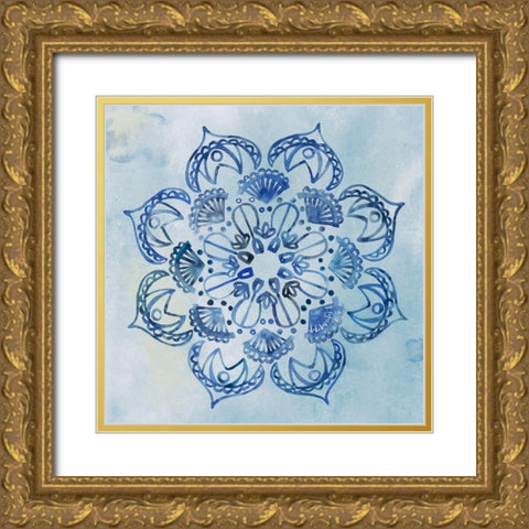 Mandala Dream IV Gold Ornate Wood Framed Art Print with Double Matting by Wang, Melissa