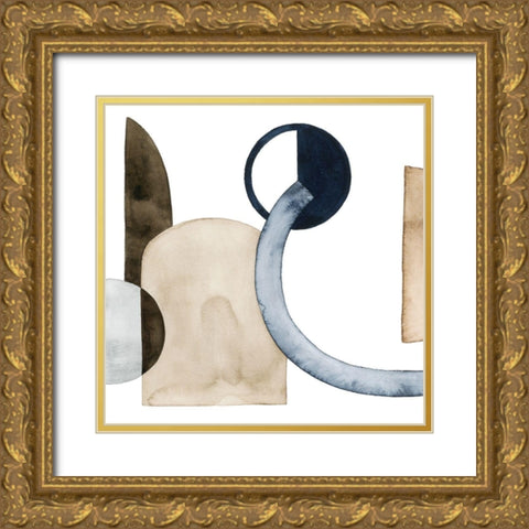 Moving Pieces II Gold Ornate Wood Framed Art Print with Double Matting by Popp, Grace