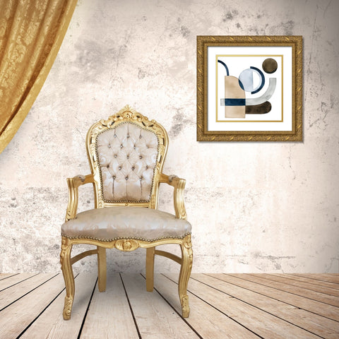 Moving Pieces IV Gold Ornate Wood Framed Art Print with Double Matting by Popp, Grace