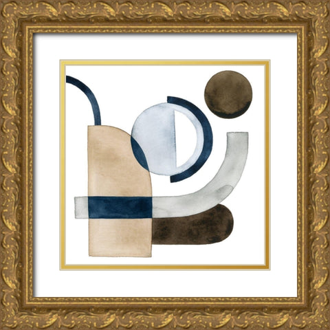 Moving Pieces IV Gold Ornate Wood Framed Art Print with Double Matting by Popp, Grace