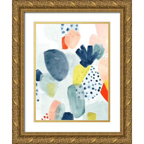 Frutti Misti I Gold Ornate Wood Framed Art Print with Double Matting by Vess, June Erica