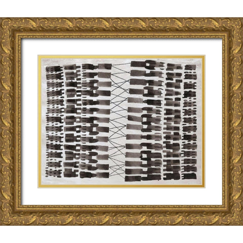 Synapses Gold Ornate Wood Framed Art Print with Double Matting by Arbel, Lori