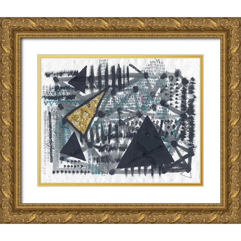 Golden Triangle Gold Ornate Wood Framed Art Print with Double Matting by Arbel, Lori