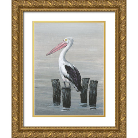 Waiting Calmly II Gold Ornate Wood Framed Art Print with Double Matting by OToole, Tim