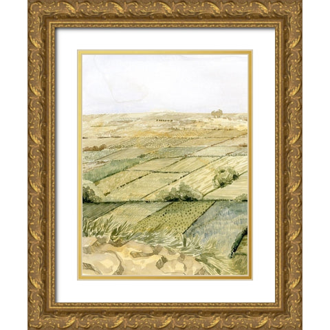 Flatlands I Gold Ornate Wood Framed Art Print with Double Matting by Popp, Grace