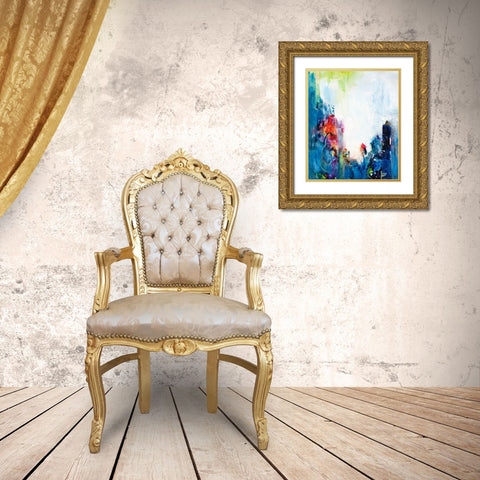Silent Dreams II Gold Ornate Wood Framed Art Print with Double Matting by Combs, Joyce