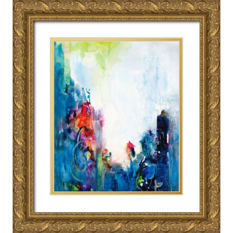 Silent Dreams II Gold Ornate Wood Framed Art Print with Double Matting by Combs, Joyce