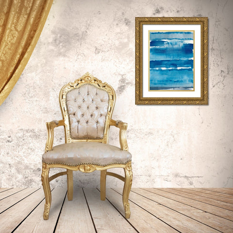 High Tide II Gold Ornate Wood Framed Art Print with Double Matting by Combs, Joyce
