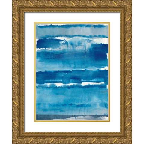 High Tide II Gold Ornate Wood Framed Art Print with Double Matting by Combs, Joyce