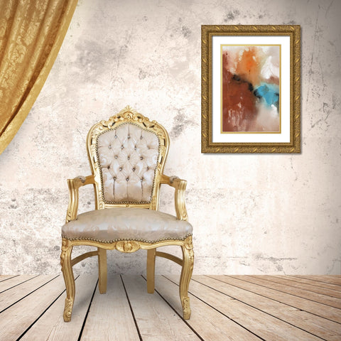 Affection I Gold Ornate Wood Framed Art Print with Double Matting by Combs, Joyce