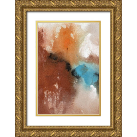 Affection I Gold Ornate Wood Framed Art Print with Double Matting by Combs, Joyce