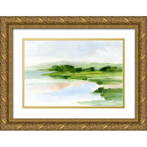 Blush Sands II Gold Ornate Wood Framed Art Print with Double Matting by Harper, Ethan