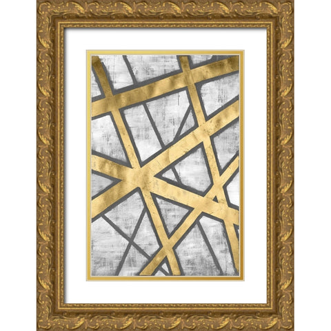 Rafters III Gold Ornate Wood Framed Art Print with Double Matting by Lam, Vanna