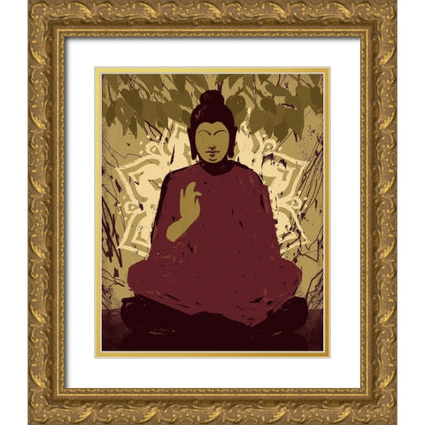 Under the Bodhi Tree I Gold Ornate Wood Framed Art Print with Double Matting by Green, Jacob