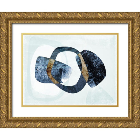 Stone Gem II Gold Ornate Wood Framed Art Print with Double Matting by Naskrent, Delores