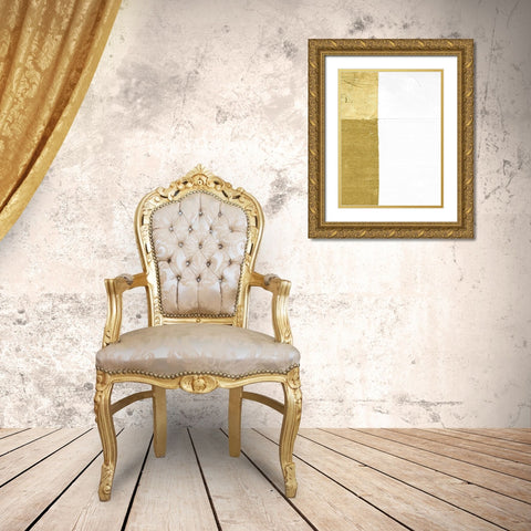 Gilded Echelon I Gold Ornate Wood Framed Art Print with Double Matting by Stramel, Renee W.