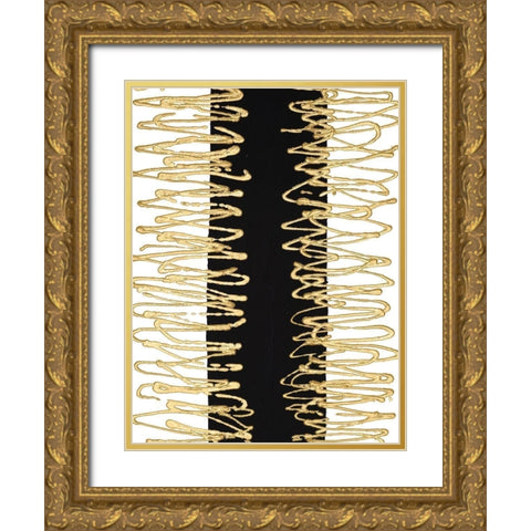 Gilded Amulet I Gold Ornate Wood Framed Art Print with Double Matting by Stramel, Renee W.