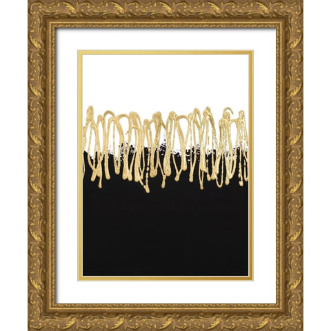 Gilded Amulet III Gold Ornate Wood Framed Art Print with Double Matting by Stramel, Renee W.