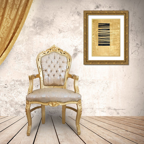 Gilded Amulet IV Gold Ornate Wood Framed Art Print with Double Matting by Stramel, Renee W.