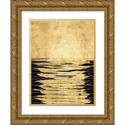 Auric I Gold Ornate Wood Framed Art Print with Double Matting by Stramel, Renee W.