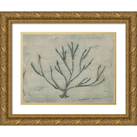Sea Bevy III Gold Ornate Wood Framed Art Print with Double Matting by Stramel, Renee W.