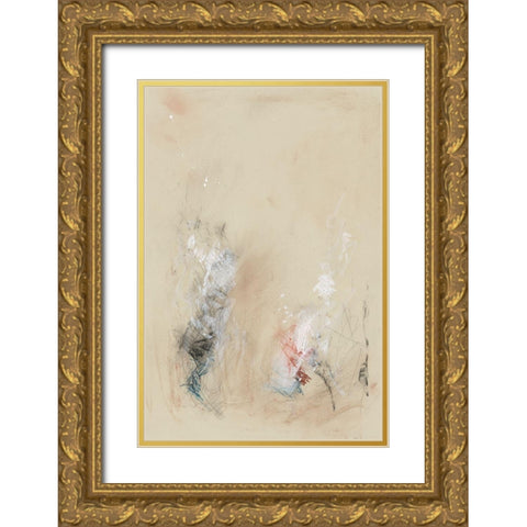 Transient Murmur I Gold Ornate Wood Framed Art Print with Double Matting by Stramel, Renee W.