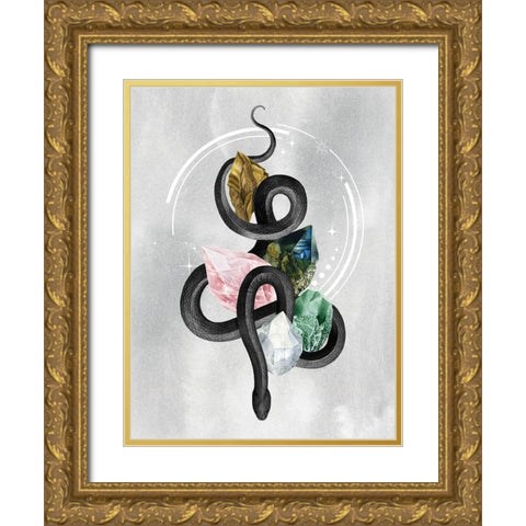Crystalline Serpent I Gold Ornate Wood Framed Art Print with Double Matting by Popp, Grace