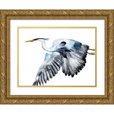 From the Sky II Gold Ornate Wood Framed Art Print with Double Matting by Wang, Melissa