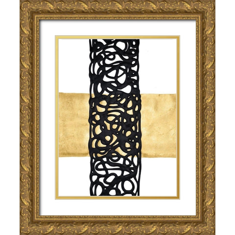 Gold Combo II Gold Ornate Wood Framed Art Print with Double Matting by Stramel, Renee W.