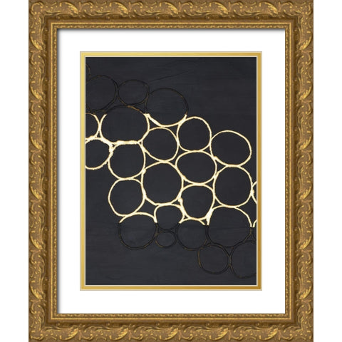 Gold Combo III Gold Ornate Wood Framed Art Print with Double Matting by Stramel, Renee W.