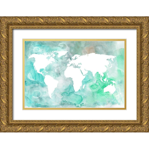 Dreaming of Earth II Gold Ornate Wood Framed Art Print with Double Matting by Wang, Melissa