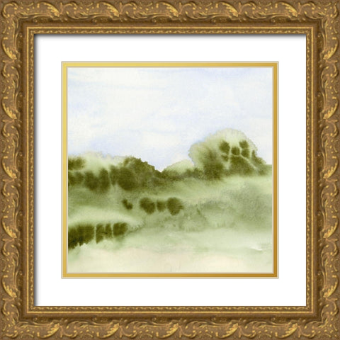 Summer Dreamscape I Gold Ornate Wood Framed Art Print with Double Matting by Caroline, Emma