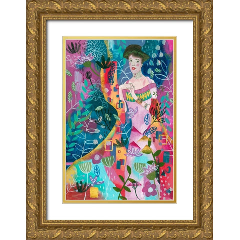 In Dreams I Gold Ornate Wood Framed Art Print with Double Matting by Wang, Melissa