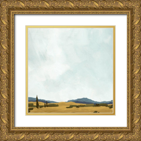 Lucca I Gold Ornate Wood Framed Art Print with Double Matting by Green, Jacob