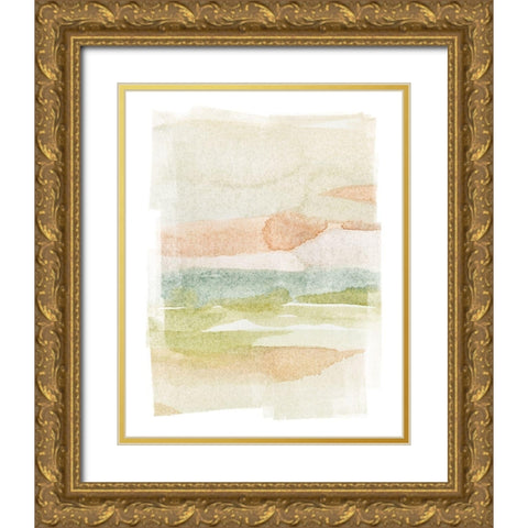 Soft Stack I Gold Ornate Wood Framed Art Print with Double Matting by Caroline, Emma