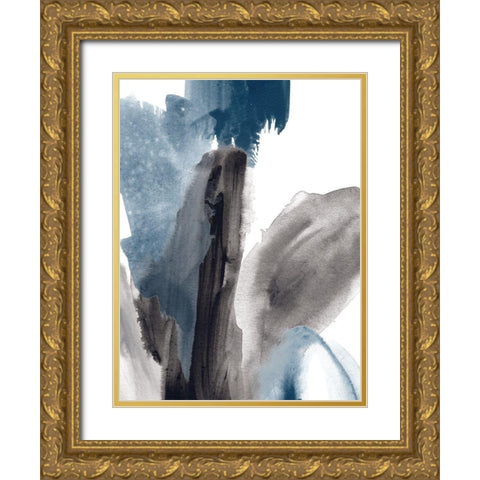 Meta Mineral I Gold Ornate Wood Framed Art Print with Double Matting by Vess, June Erica