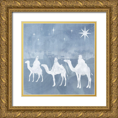 Star of Bethlehem II Gold Ornate Wood Framed Art Print with Double Matting by Popp, Grace