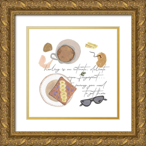 Autumn Baking Diary VI Gold Ornate Wood Framed Art Print with Double Matting by Wang, Melissa