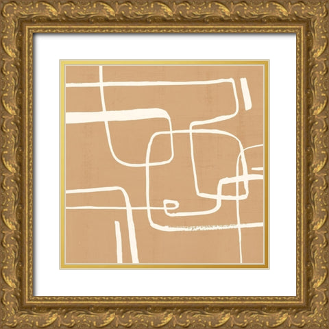 Wayfinder I Gold Ornate Wood Framed Art Print with Double Matting by Barnes, Victoria