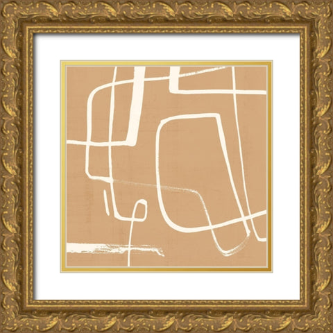 Wayfinder II Gold Ornate Wood Framed Art Print with Double Matting by Barnes, Victoria