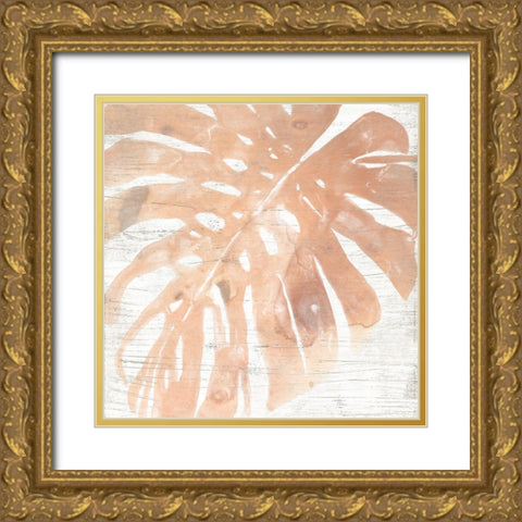Neutral Palm Fossil I Gold Ornate Wood Framed Art Print with Double Matting by Vess, June Erica