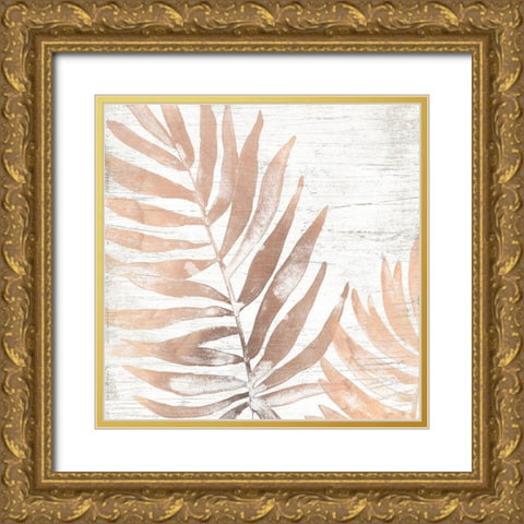 Neutral Palm Fossil II Gold Ornate Wood Framed Art Print with Double Matting by Vess, June Erica