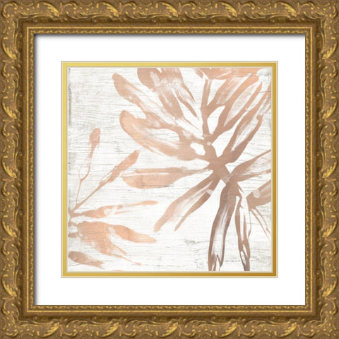 Neutral Palm Fossil VI Gold Ornate Wood Framed Art Print with Double Matting by Vess, June Erica