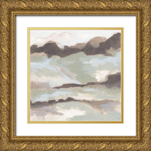 Range Mist II Gold Ornate Wood Framed Art Print with Double Matting by Vess, June Erica