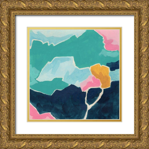 Candyscape I Gold Ornate Wood Framed Art Print with Double Matting by Vess, June Erica