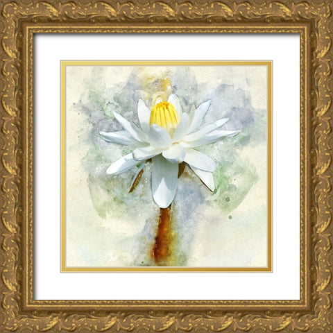 Pretty in Pastel II Gold Ornate Wood Framed Art Print with Double Matting by Robertson, Leda