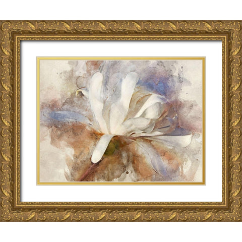 Playful Petals III Gold Ornate Wood Framed Art Print with Double Matting by Robertson, Leda