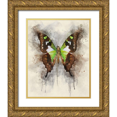 Natural Abstraction I Gold Ornate Wood Framed Art Print with Double Matting by Robertson, Leda
