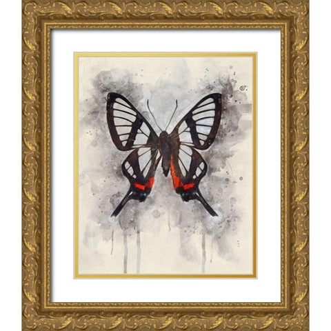 Natural Abstraction II Gold Ornate Wood Framed Art Print with Double Matting by Robertson, Leda