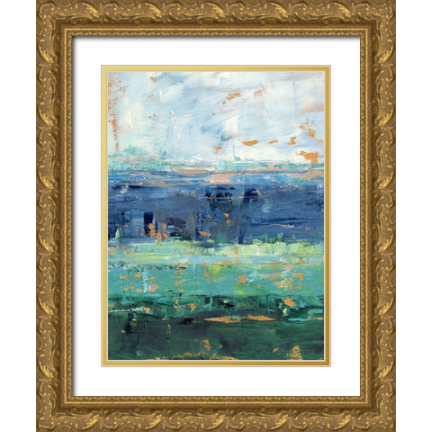 Earth and Sea II Gold Ornate Wood Framed Art Print with Double Matting by Harper, Ethan